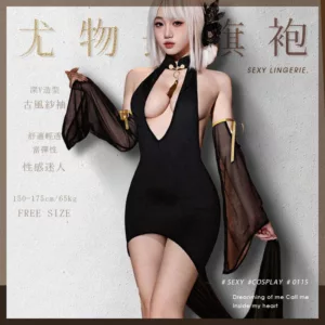尤物魅骨深V旗袍長裙ZY115
