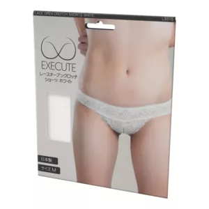 EXECUT超薄彈力開襠褲_白-M