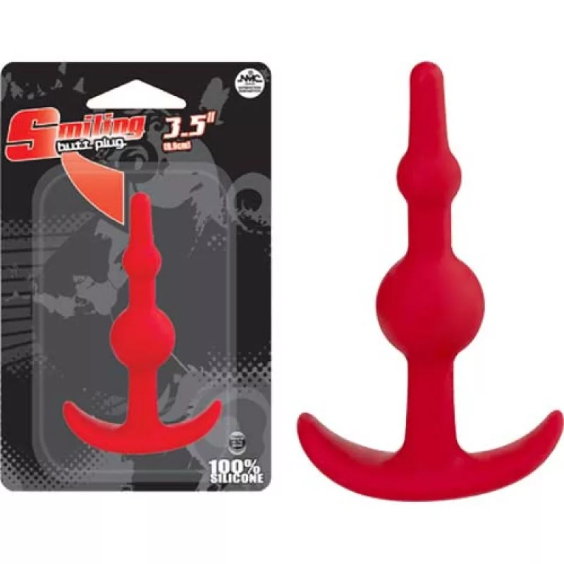 香港NMC ★微笑G點前列腺按摩棒 Smiling Butt Plug 3.5 (Red)