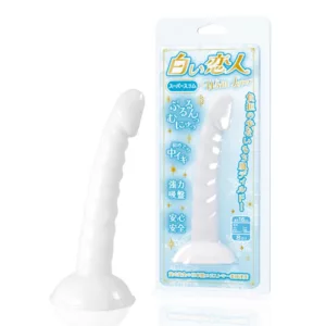 白色戀人超級纖細款逼真老二按摩棒16cm