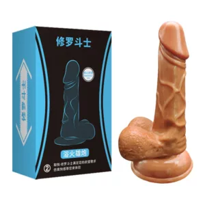 修羅鬥士浴火神炮逼真吸盤按摩棒(直徑3.5cm)女用自慰仿真按摩棒