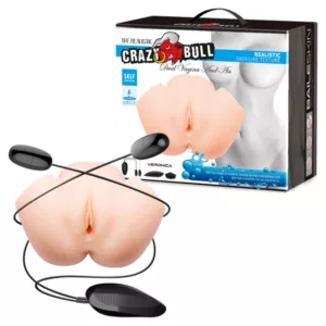 狂牛【CARZY BULL】維羅妮卡水潤雙穴通道電臀男用自慰器自慰套(分體式強震雙跳蛋)