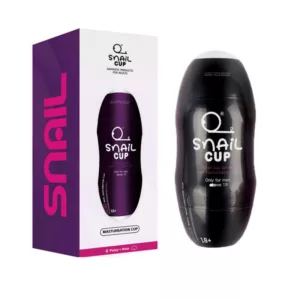 Snail蝸牛 雙頭飛機杯(紫色-美陰+後庭款) 陰交口交肛交後庭