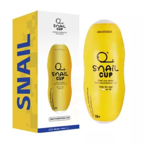 Snail蝸牛 雙頭飛機杯(黃色-口交+後庭款) 陰交口交肛交後庭