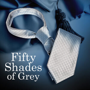 以優雅奢華的銀色襯墊的領帶來讓格雷的五十道陰影幻想成真