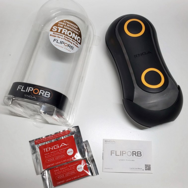 FLIP ORB STRONG 彈力球重複使用型自慰器/狂奔橙 – 高質感!想射何須擔心清